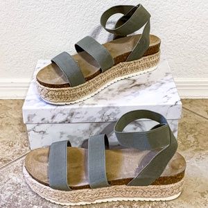 Esprit Espadrilles Platform Sandals Size 9.5